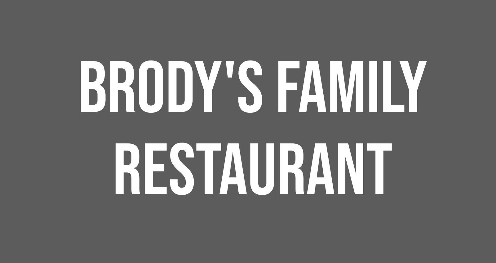 Brody's Family Restaurant