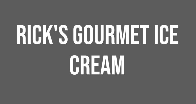 Rick’s Gourmet Ice Cream